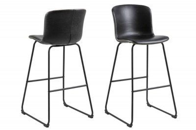 Dizajnová barová stolička Nerilla, čierna